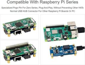 img 2 attached to Шляпа Raspberry Pi Ethernet/USB HUB HAT(B) - порт RJ45 Ethernet (10/100М), 3X порта USB 2.0, совместима с USB 2.0/1.1 - для Raspberry Pi 4B/3B+/3A+/2B/Zero/Zero W/Zero WH