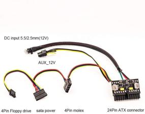 img 2 attached to 💡 RGEEK 24-контактный блок питания с 12-вольтовым постоянным током: улучшенный переключатель с пиковым выходом 150 Вт | DC-DC ATX Pico PSU для мини-компьютера Mini ITX Power