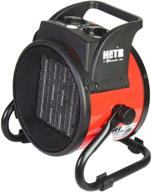 🔥 hetr portable space heater: 1500 watt forced air heater with ceramic element - ideal for office, home, garage, and workshop - etl listed logo
