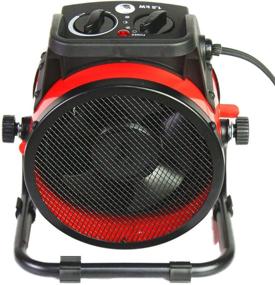img 2 attached to 🔥 HeTR Portable Space Heater: 1500 Watt Forced Air Heater with Ceramic Element - Ideal for Office, Home, Garage, and Workshop - ETL Listed