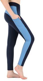 img 4 attached to 👖 Beroy Horse Riding Pants: Women's Equestrian Breeches with Full Seat Silicone Pockets - Ideal for Training and Horseback Riding Tights for Ladies