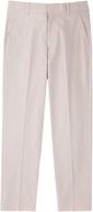 👖 izod boys' flat front oxford dress pant logo