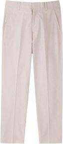 img 4 attached to 👖 IZOD Boys' Flat Front Oxford Dress Pant