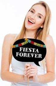 img 2 attached to 🎉 Mexican Fiesta Photo Booth Props Kit - 20 Count by Big Dot of Happiness