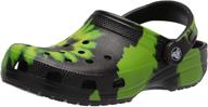 👞 crocs unisex classic graphic multi boys' clogs & mules: stylish and comfy footwear logo