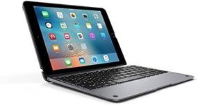 img 1 attached to 💻 Incipio ClamCase+ Keyboard and Cover Case for iPad Air 2 in Space Gray