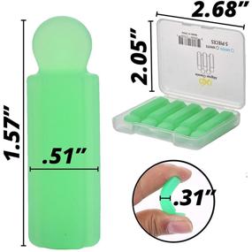 img 3 attached to 🦷 IXO Aligner Seater Chewies with Grip Handle for Invisalign Aligners, Mint Scent, with Storage Case - Set of 5 Green Chewies