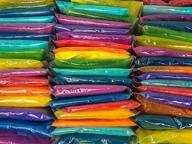 assorted holi powder bags - 120 individual color powder packets by chameleon colors. each bag contains 100 grams – with 10 color variety. logo