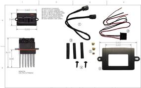 img 1 attached to Автоматический блок управления резистором двигателя вентилятора с функцией управления -🔧 Совместим с моделями Grand Cherokee 1999-2004, номера детали 5012699AA 68027884AB (следуйте инструкции по корректной установке, приложенной в комплекте)