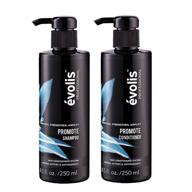 évolis promote shampoo & conditioner: boost hair growth | sulfate free & color safe | repair dry & damaged hair | hair growth stimulating & strengthening (8.5 fl oz each) logo