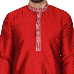 img 2 attached to SKAVIJ Pajama: A Perfect Blend of Tradition and Festivity in Men's Sleep & Lounge Clothing