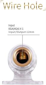 img 1 attached to 🔌 LEIGESAUDIO 100A ANL Fuse Holder Wire Inline Fuse for Car Audio - 0/2/4Gauge AWG, 100 Amp Capacity