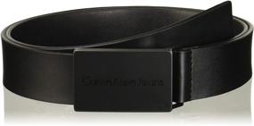 img 4 attached to 👌 Stylish and Secure: Calvin Klein Strap Plaque Buckle Delivers Ultimate Comfort and Fashion