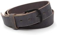 bootlegger leather belt black buckle logo