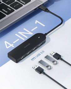 img 3 attached to 💻 Inateck USB C Хаб: Расширьте свои возможности с 4 высокоскоростными портами USB типа A 3.0