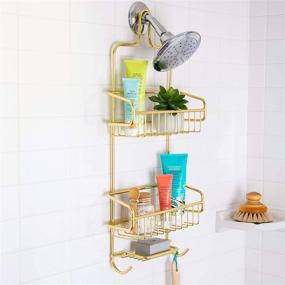 img 2 attached to 🚿 Optimized Extra Large Gold Shower Caddy by Better Houseware