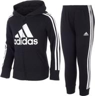 👚 seo-дружелюбный: комплект для мальчика adidas french terry с курткой на молнии и брюками-джоггерами логотип