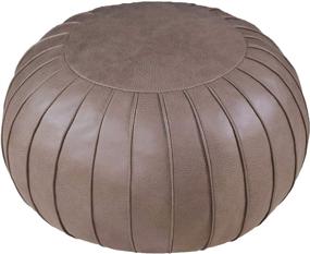 img 4 attached to Thgonwid Handmade Footstool Ottoman Leather Furniture