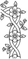 улучшите ваши проекты по стежке с помощью трафарета для стежки quilting creations flower border: раскройте свое творчество! логотип