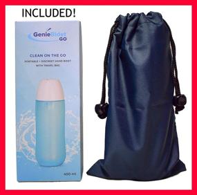 img 1 attached to GenieBidet STEALTH Elongated Bidet Seat: Easy Install, Dual Nozzles, Self-Cleaning, Rear & Feminine Cleaning, No Wiring or Plumbing Required + Bonus Travel Bidet