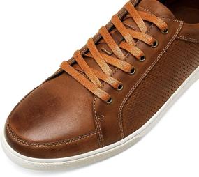 img 3 attached to JOUSEN Sneakers Leather Breathable Business
