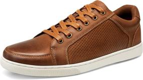 img 4 attached to JOUSEN Sneakers Leather Breathable Business