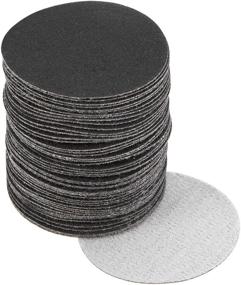 img 4 attached to 🔸 uxcell 2-Inch Silicon Carbide 240 Grit Hook and Loop Sanding Discs - 50 Pcs (Wet/Dry)