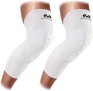 🏀 mcdavid hex knee pads: compression leg sleeves for enhanced performance in basketball, volleyball, weightlifting, and more - set of 2 sleeves logo