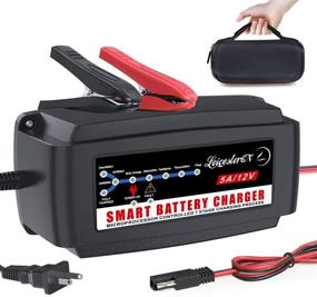 img 4 attached to 🔋 LST 12V 5A Smart Battery Charger & Maintainer for Automotive, Marine, Motorcycle, Lawn Mower, RV, SLA, ATV, AGM, GEL, WET, & FLOODED Lead Acid Batteries