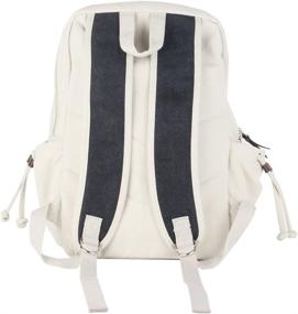 img 1 attached to 🎒 Innturt Canvas School Backpack Rucksack