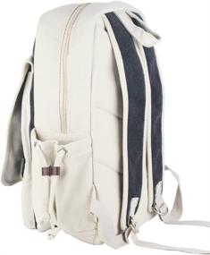 img 3 attached to 🎒 Innturt Canvas School Backpack Rucksack