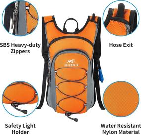 img 1 attached to 🎒 RUPUMPACK Insulated Hydration Pack Backpack with 2L Water Bladder, Ideal for Day Hiking, Cycling, Running, Biking, and Kids