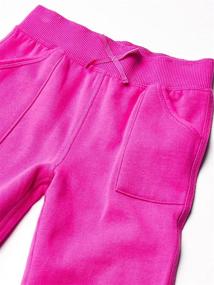 img 2 attached to Sensory-Friendly Nautica Heather Fleece Sweatpants 👖 for Girls - Clothing for Pants & Capris