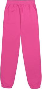 img 3 attached to Sensory-Friendly Nautica Heather Fleece Sweatpants 👖 for Girls - Clothing for Pants & Capris