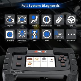 img 3 attached to 🚗 ANCEL FX4000 Plus - Продвинутый диагностический сканер OBD2 для автомобиля, проверка двигателя, АБС, SRS, трансмиссия с прокачкой АБС, сбросом EPB и маслом.