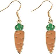 maofaed rabbit carrot earrings logo