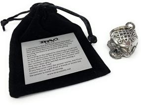 img 1 attached to 🍀 Boost your Luck with the Bravo Bells Celtic Skull Bell - an Essential Biker Bell Accessory & Key Chain for Road Safety