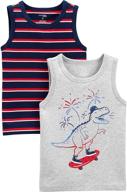 👕 affordable and stylish: simple joys carters toddler 3 pack boys' tops, tees & shirts collection logo