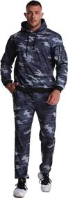 img 3 attached to 🏃 Insenver Men’s Tracksuits: Stylish Camo Sweatsuits for Casual Sports & Jogging