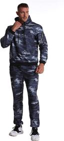 img 2 attached to 🏃 Insenver Men’s Tracksuits: Stylish Camo Sweatsuits for Casual Sports & Jogging