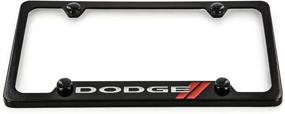 img 2 attached to Dodge Logo License Plate Frame (4 Hole Zinc