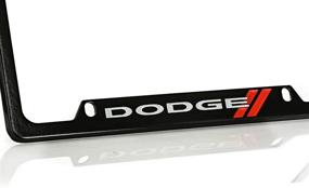 img 1 attached to Dodge Logo License Plate Frame (4 Hole Zinc