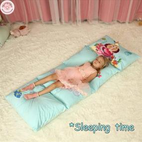 img 2 attached to 🧜 Youngeyee Soft Kids Floor Lounger Pillows: Cozy Comfort for Children, Teens and Toddlers - Blue Mermaid Design