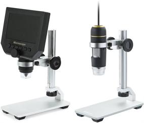 img 3 attached to Koolertron Portable USB Microscope Stand - Adjustable Manual Focus, Aluminum Alloy Holder for Digital Microscopes with Up and Down Adjustment Support
