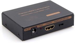 img 3 attached to 🔊 HDMI аудио экстрактор сплиттер - iArkPower HDMI в HDMI + оптический + RCA L/R стерео аудио выход, поддерживает 3D (1080P)