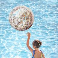 inflatable confetti glitter swimming birthday logo