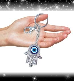 img 2 attached to 🔑 Enigmatic Glittering Keychain Backpack Ornament