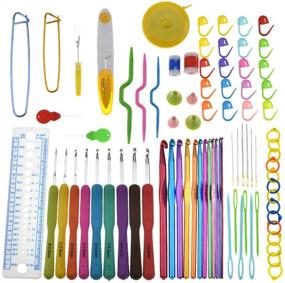 img 3 attached to 🧶 Katech 85-Piece Crochet Hooks Set: Complete Knitting Craft Kit with Case for Beginners & Experienced Crochet Lovers