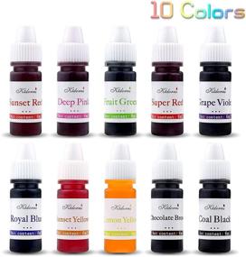 img 3 attached to 🌈 Ktdorns Soap Dye Soap Making Set - 10 Liquid Colors for Soap Coloring: Coal Black, Royal Blue, Chocolate Brown, Lemon Yellow, Fruit Green, Sunset Red, Sunset Yellow, Deep Pink, Super Red, and Grape Violet