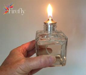 img 2 attached to Enhanced Firefly Aura Petite Square Oil Lamp - Durable Soda Glass - Refillable